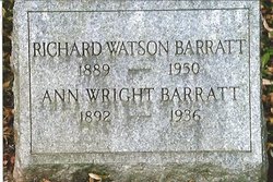 Ann <I>Wright</I> Barratt 