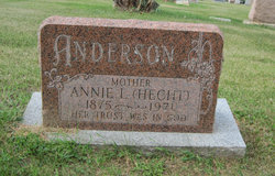 Annie L <I>Hecht</I> Anderson 
