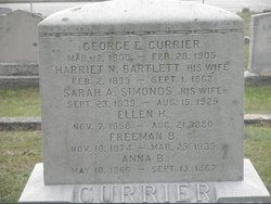 Harriet N <I>Bartlett</I> Currier 