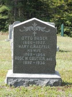 Mary E. <I>Haefeli</I> Bader 