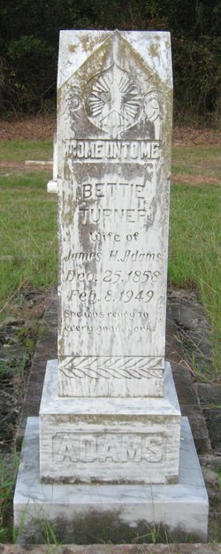 Bettie <I>Turner</I> Adams 