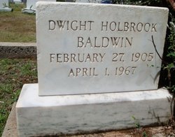 Dwight Holbrook Baldwin 