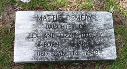 Mattie <I>Dimery</I> Demery 