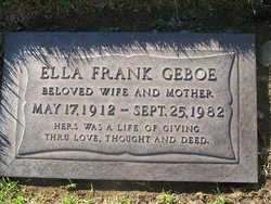 Ella Mae <I>Frank</I> Geboe 
