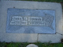 Emma Edna <I>Schrum</I> Bowman 