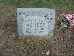 Myrtle M. <I>Blackburn</I> Akridge 