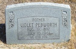 Violet Virginia <I>Maxwell</I> Pebworth 