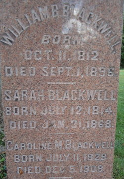 Caroline M. “Carrie” <I>Davis</I> Blackwell 