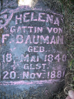 Helena “Lena” <I>Croell</I> Baumann 