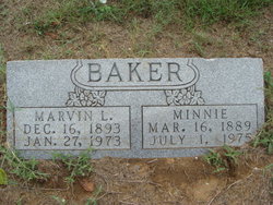 Minnie <I>Griffith</I> Baker 