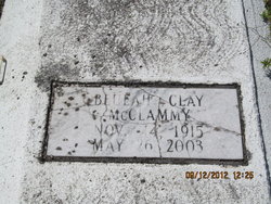 Beulah <I>Clay</I> McClammy 