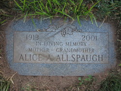 Alice A <I>Fahey</I> Allspaugh 