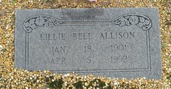 Lillie Bell <I>Hood</I> Allison 