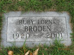 Ruby Lorna <I>Bangen</I> Broden 