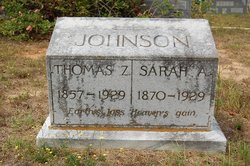 Sarah A. <I>Lowrance</I> Johnson 