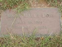 Bessie Maude <I>Brooks</I> Doss 