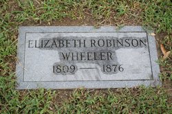 Elizabeth “Betsy” <I>Robinson</I> Wheeler 