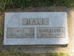 Mary Eldora “Ella” <I>Granger</I> Hale 