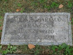 Ethel Pauline <I>Hartman</I> Francis 