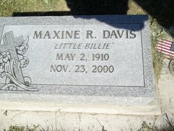 Maxine Rose “Little Billie” <I>Smith</I> Davis 