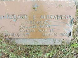 Shadrack E Alexander 
