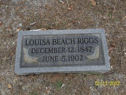 Louisa M <I>Beach</I> Riggs 