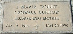 J.   Marie Polly <I>Crowell</I> Burrow 