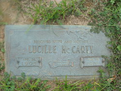Lucille <I>Sanders</I> McCarty 