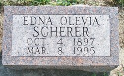 Edna Olevia <I>Scherer</I> Scherer 
