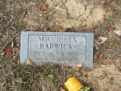 Ada <I>Jones</I> Barwick 
