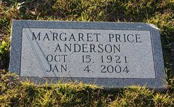 Margaret Oleen <I>Price</I> Anderson 
