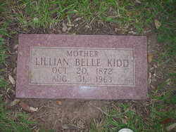 Lillian Belle “Belle” <I>Coleman</I> Kidd 