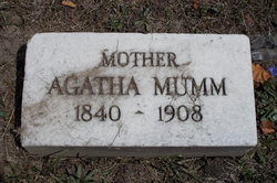 Agatha <I>Dahinten</I> Mumm 
