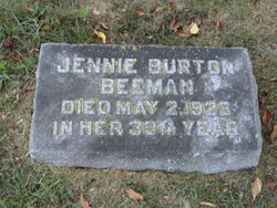 Jennie <I>Burton</I> Beeman 