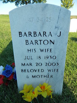 Barbara Jane <I>Souder</I> Barton 