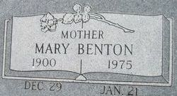 Mary Valera <I>Hunt</I> Benton 