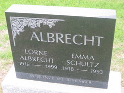Emma <I>Schultz</I> Albrecht 