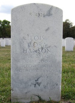 Lois Cora <I>Bender</I> Hanson 