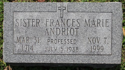 Sr Frances Marie Andriot 