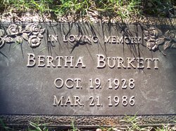 Bertha Beryl <I>Willcut</I> Burkett 