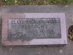 Clare Tacy <I>Knowles</I> Albrecht 