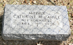 Catherine M <I>Schwartz</I> Cahill 