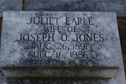Juliet <I>Earle</I> Jones 