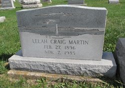 Lelah V. <I>Craig</I> Martin 