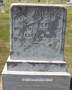 Roxana Elizabeth <I>Houser</I> Bess 