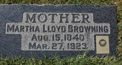 Martha <I>Lloyd</I> Browning 