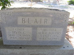 Alice <I>Rogers</I> Blair 