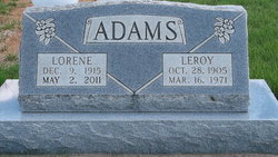 Lorene <I>Edwards</I> Adams 