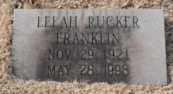 Lelah Marie <I>Rucker</I> Franklin 