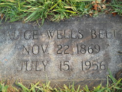 Alice Phebe <I>Wells</I> Belt 